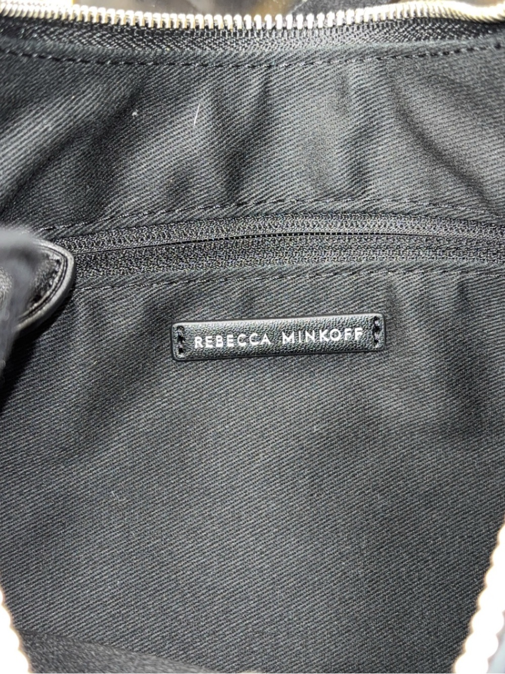 Rebecca Minkoff Small Pippa Studded Crossbody Bag in black suede NWT - Picture 14 of 15